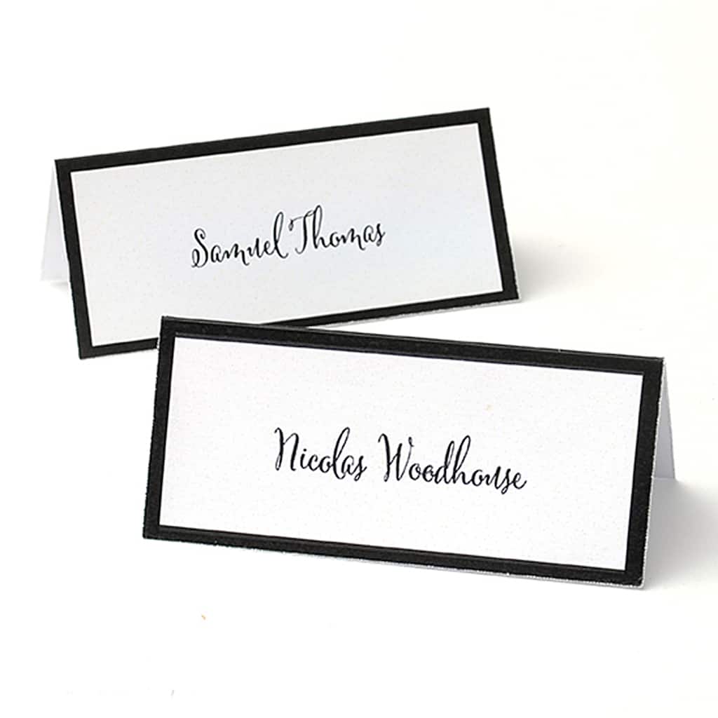 Gartner Studios® Black Border Printable Place Cards